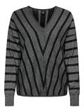 ONLDOMINIQUE LS GLITTER V-NECK CS KNT black
