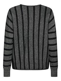 ONLDOMINIQUE LS GLITTER V-NECK CS KNT black