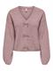 ONLDONNA LS BOW V-NECK CS KNT woodrose