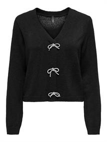 ONLDONNA LS V-NECK PULLOVER KNT black