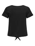 ONLDORA LIFE S/S KNOT FOLD-UP TOP JRS black