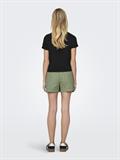 ONLDORA LIFE S/S KNOT FOLD-UP TOP JRS black