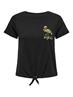 ONLDORA LIFE S/S KNOT FOLD-UP TOP JRS black