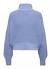 ONLDORITTA LS CABLE ZIP HIG NECK KNT grapemist