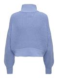 ONLDORITTA LS CABLE ZIP HIG NECK KNT grapemist