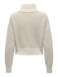 ONLDORITTA LS CABLE ZIP HIG NECK KNT pumice stone