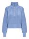 ONLDORITTA LS CABLE ZIP HIGH NECK KNT grapemist