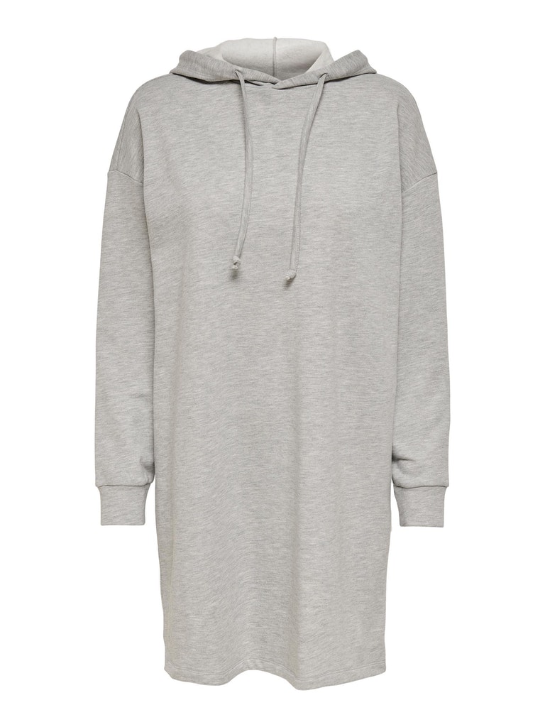 hooded pullover dress
