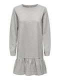 ONLDREAMER UNB L/S FLOUNCE DRS NOOS light grey melange