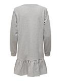 ONLDREAMER UNB L/S FLOUNCE DRS NOOS light grey melange