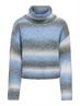 ONLDUBLIN LS SPACE DYE HIGHNECK KNT dusty blue