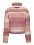 ONLDUBLIN LS SPACE DYE HIGHNECK KNT rose brown