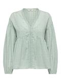 ONLDUSI L/S DETAIL TOP WVN CS jadeite