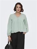 ONLDUSI L/S DETAIL TOP WVN CS jadeite