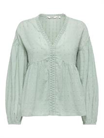 ONLDUSI L/S DETAIL TOP WVN CS jadeite