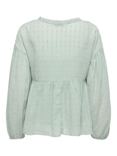 ONLDUSI L/S DETAIL TOP WVN CS jadeite