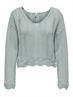 ONLELBA LIFE LS V-NECK CC KNT gray mist