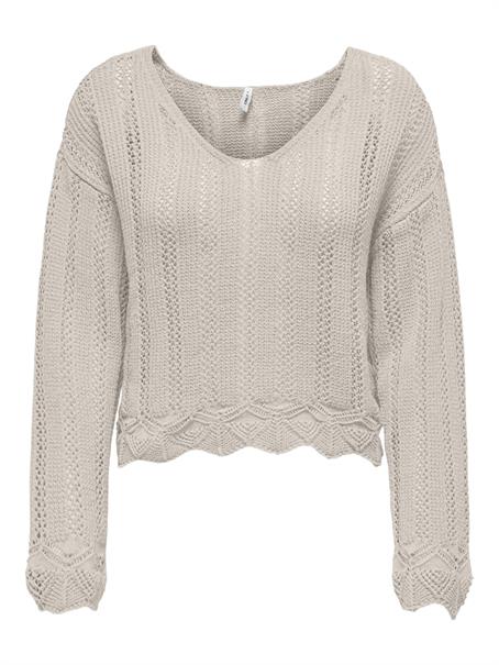 ONLELBA LIFE LS V-NECK CC KNT pumice stone