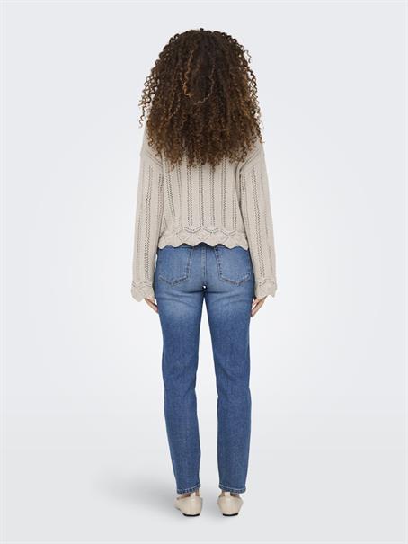 ONLELBA LIFE LS V-NECK CC KNT pumice stone