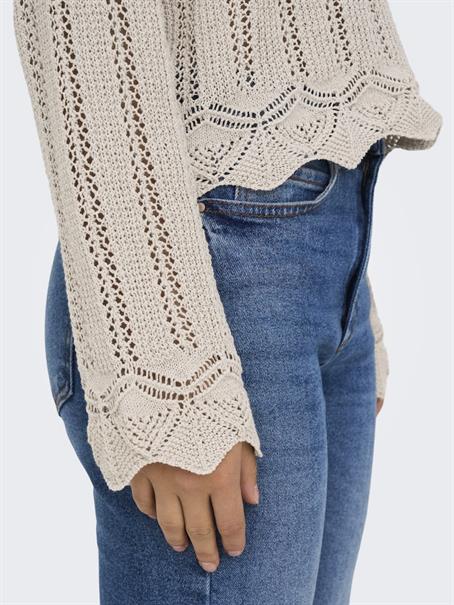 ONLELBA LIFE LS V-NECK CC KNT pumice stone