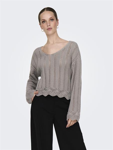 ONLELBA LIFE LS V-NECK CC KNT satellite