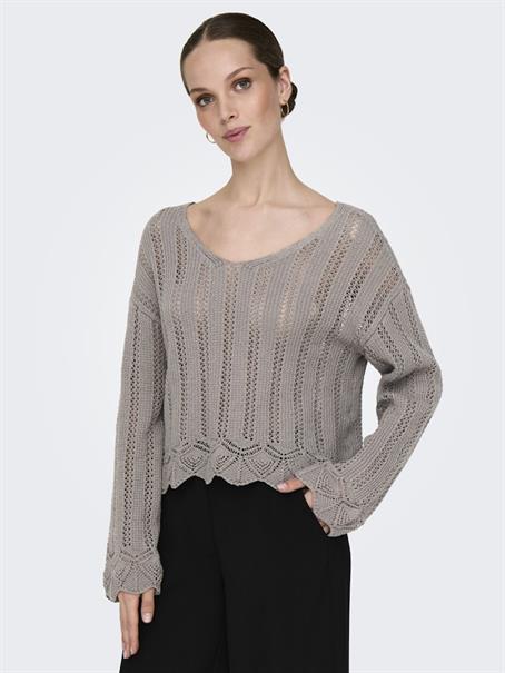 ONLELBA LIFE LS V-NECK CC KNT satellite