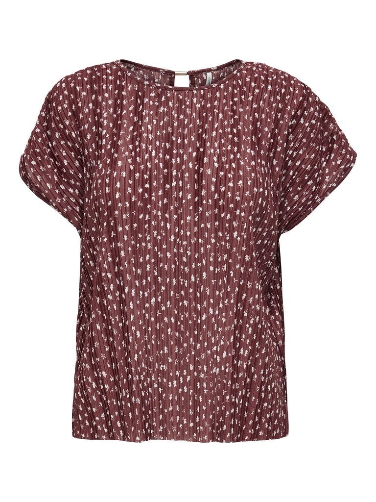 Only Damen Bluse 15227245 Apple Butter - neck top