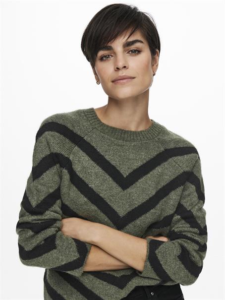 ONLELIZA L/S PULLOVER KNT NOOS lizard
