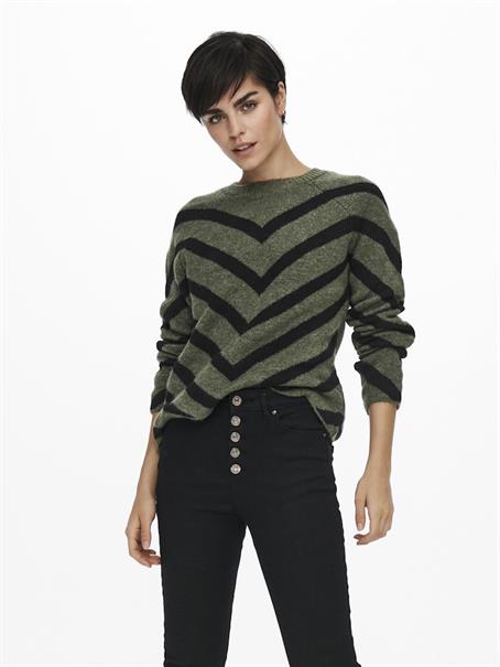 ONLELIZA L/S PULLOVER KNT NOOS lizard