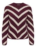 ONLELIZA L/S PULLOVER KNT NOOS zinfandel