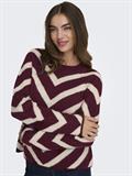 ONLELIZA L/S PULLOVER KNT NOOS zinfandel
