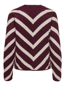ONLELIZA L/S PULLOVER KNT NOOS zinfandel