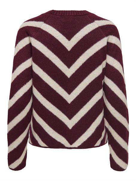 ONLELIZA L/S PULLOVER KNT NOOS zinfandel