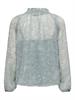 ONLELIZA LIFE LS V-NECK STRING TOP WVN fog green