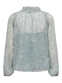 ONLELIZA LIFE LS V-NECK STRING TOP WVN fog green