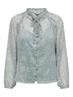 ONLELIZA LIFE LS V-NECK STRING TOP WVN fog green