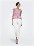 ONLELIZA SS SMOCK TOP WVN CS pale lilac