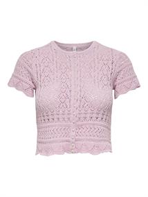 ONLELKE LIFE SS PEARL CARDIGAN KNT romance rose
