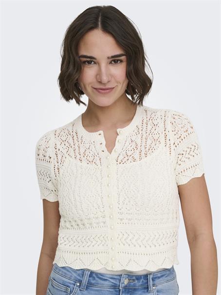 ONLELKE LIFE SS PEARL CARDIGAN NCA KNT birch