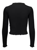 ONLELLA L/S WRAP FRILL TOP JRS black1