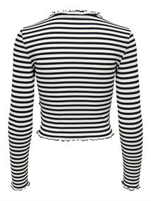 ONLELLA L/S WRAP FRILL TOP JRS black2
