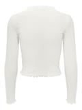ONLELLA L/S WRAP FRILL TOP JRS cloud dancer