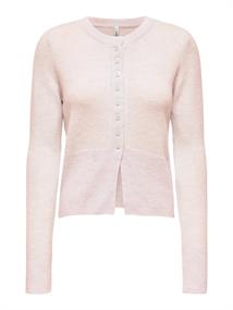 ONLELLA LS BUTTON O-NECK CARDIGAN KNT romance rose