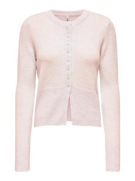 ONLELLA LS BUTTON O-NECK CARDIGAN KNT romance rose