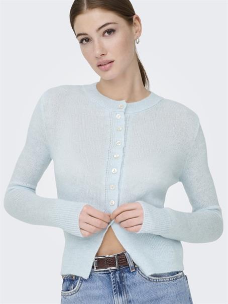 ONLELLA LS BUTTON O-NECK CARDIGAN KNT winter sky