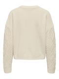 ONLELLY LIFE LS CABLE O-NECK CC KNT birch