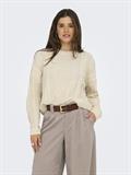ONLELLY LIFE LS CABLE O-NECK CC KNT birch