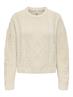ONLELLY LIFE LS CABLE O-NECK CC KNT birch