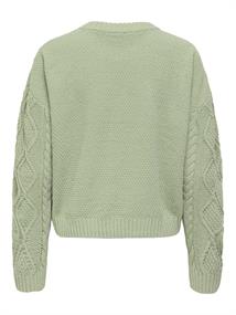ONLELLY LIFE LS CABLE O-NECK CC KNT desert sage