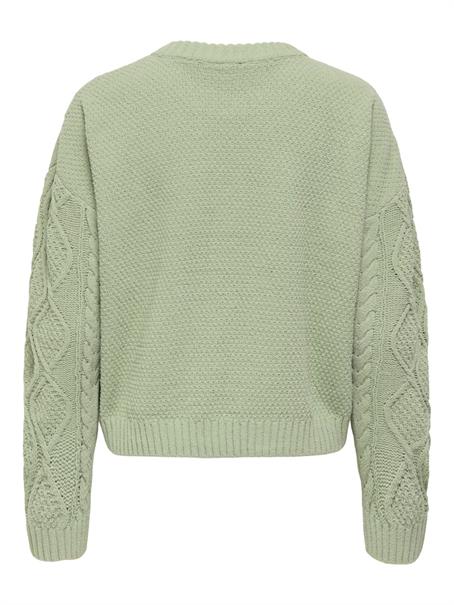 ONLELLY LIFE LS CABLE O-NECK CC KNT desert sage